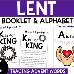 Lent Activity Booklet & Alphabet | Pre-School and Kindergarten