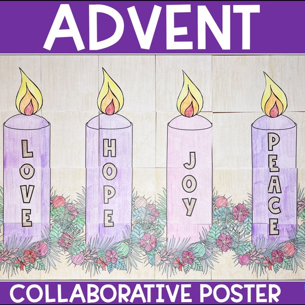 Advent Wreath Collaborative Poster | Catholic