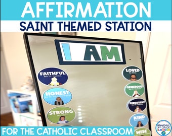 Affirmation Station | Saint Themed | Catholic