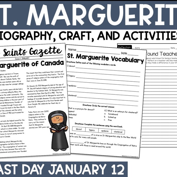 St. Marguerite Bourgeoys Biography & Activities