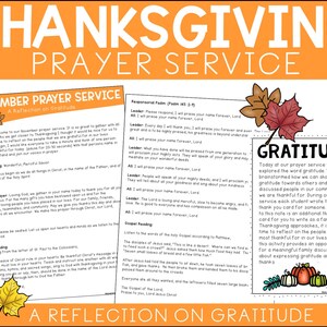 Thanksgiving Prayer Service | Catholic School