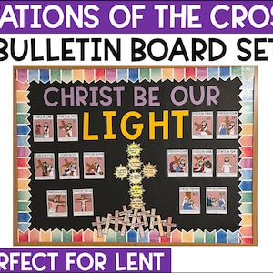 Stations of the Cross Bulletin Board Ash Wednesday Lent - Etsy