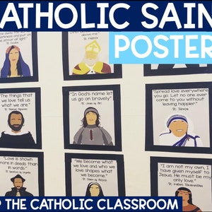 Catholic Saint Posters | Classroom Decor