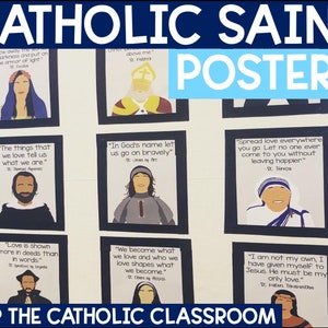 Katholieke Sint-posters | Klaslokaaldecoratie