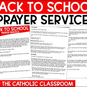 Back to School Prayer Service | Catholic