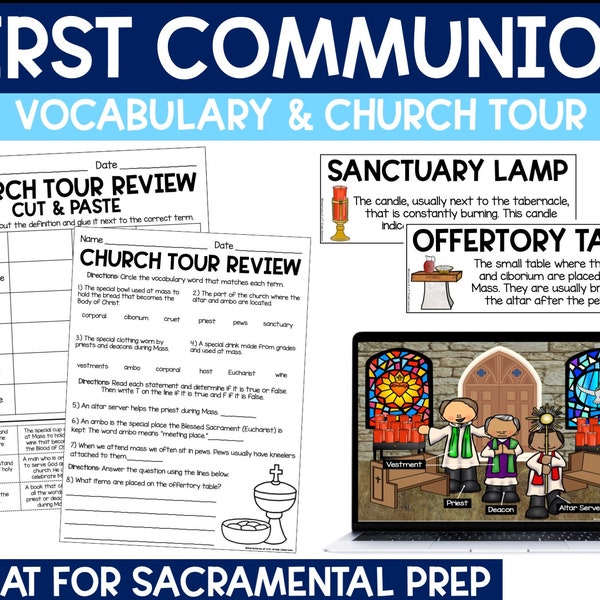 First Communion Vocabulary | Church Tour