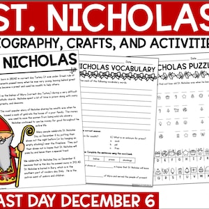 Biografía y actividades del día de San Nicolás