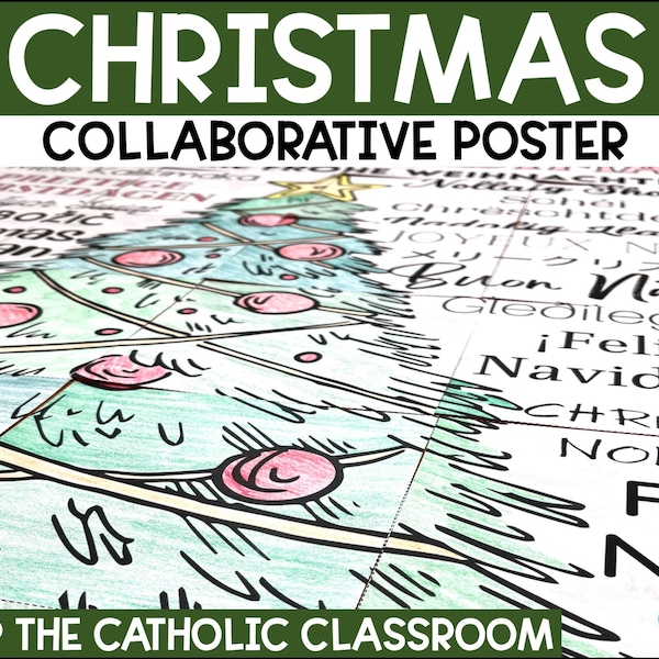 Christmas Tree Collaborative Poster | Catholic