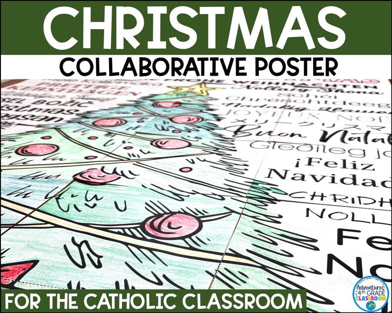 Christmas Tree Collaborative Poster | Catholic - Etsy