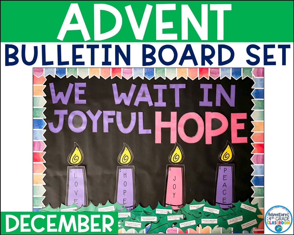 Advent Bulletin Board Set - Etsy