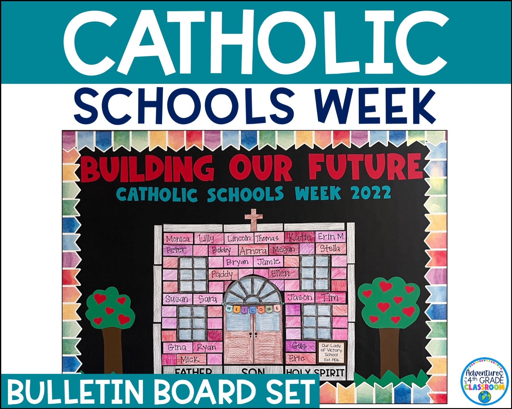 Catholic Schools Week Bulletin Board Set Etsy