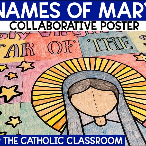 Names of Mary Collaborative Poster | Mother of God