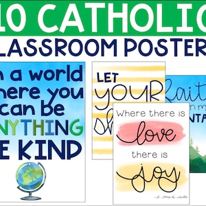 Décor de classe : 10 affiches religieuses | catholique
