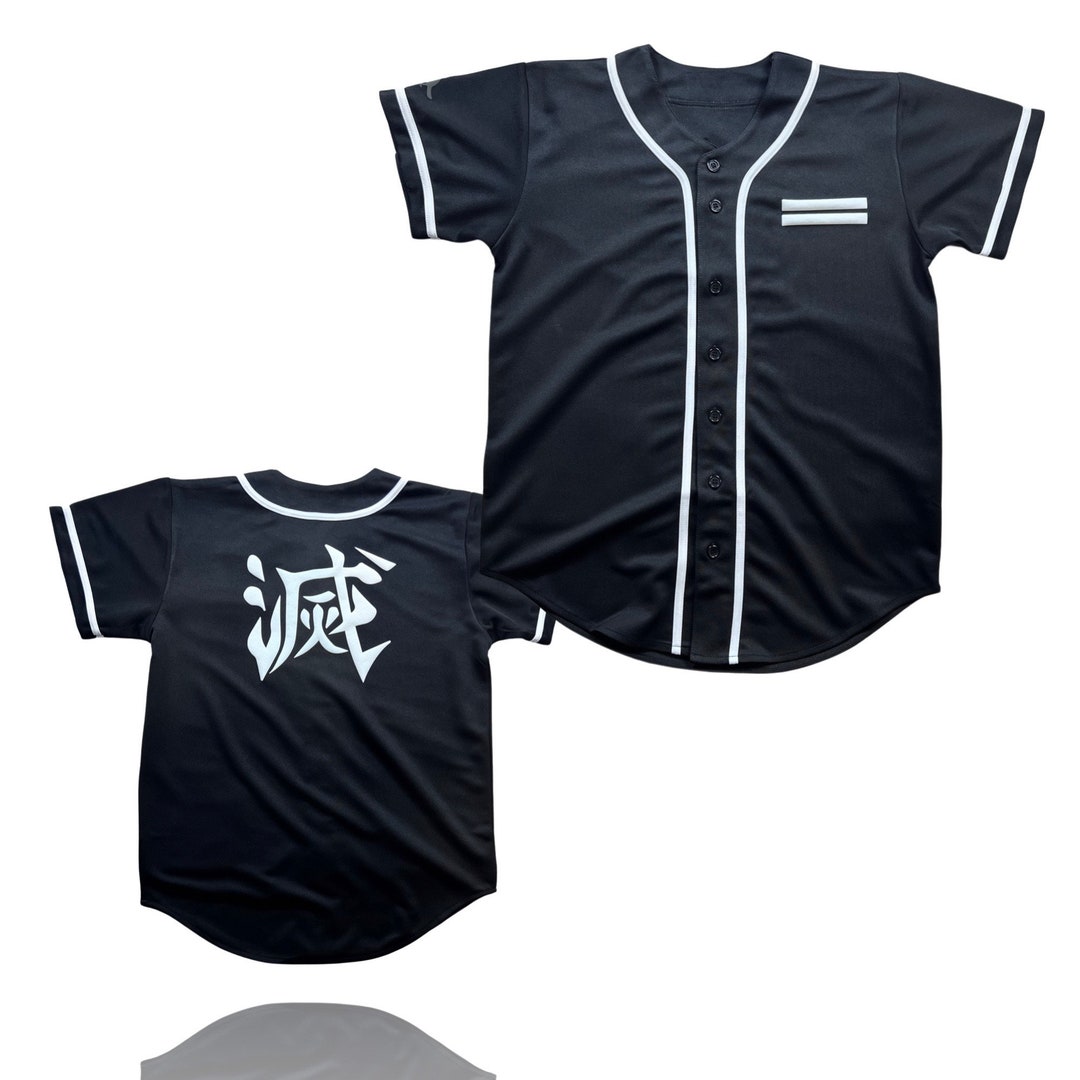 Mens Baseball Jersey, Anime Baseball Jersey, Customize Jersey, Gift