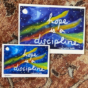 Impressão Esperança é uma Disciplina (3x5, 5x7 ou 7x10)