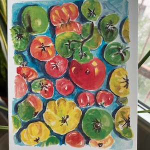 Carte de voeux de tomates