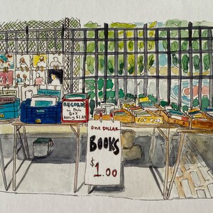 NYC Sidewalk Sale-wenskaart