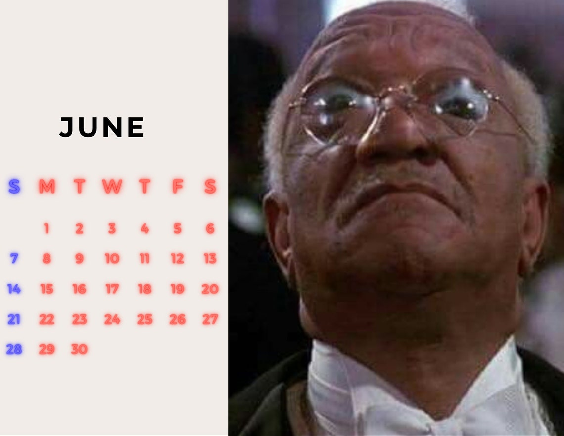 Harlem Nights Themed 2024 Calendar Etsy Canada