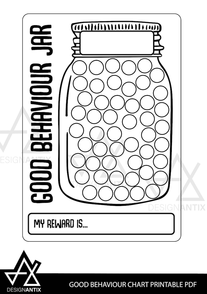 Good Behaviour Chart, Behaviour Chart, Kids Behaviour Chart, Childrens ...