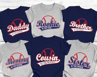 Rookie of The Birthday Shirt, Rookie Baseball Birthday Shirt, Rookie Family Shirts, First Birthday Boy Shirt, Baseball Tee, Baseball Mom Tee