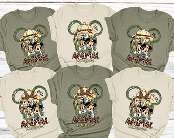 Custom Animal Kingdom Safari Shirt, Disney Family Trip Tees