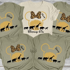 Custom Disney Birthday Safari Shirts, Disney Trip Shirt, Animal Kingdom Shirts, Disneyworld Shirt, Matching Family Tees, Birthday Girl & Boy