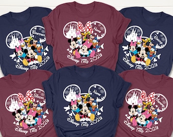 Custom Disney Trip 2026 Family Matching Shirts