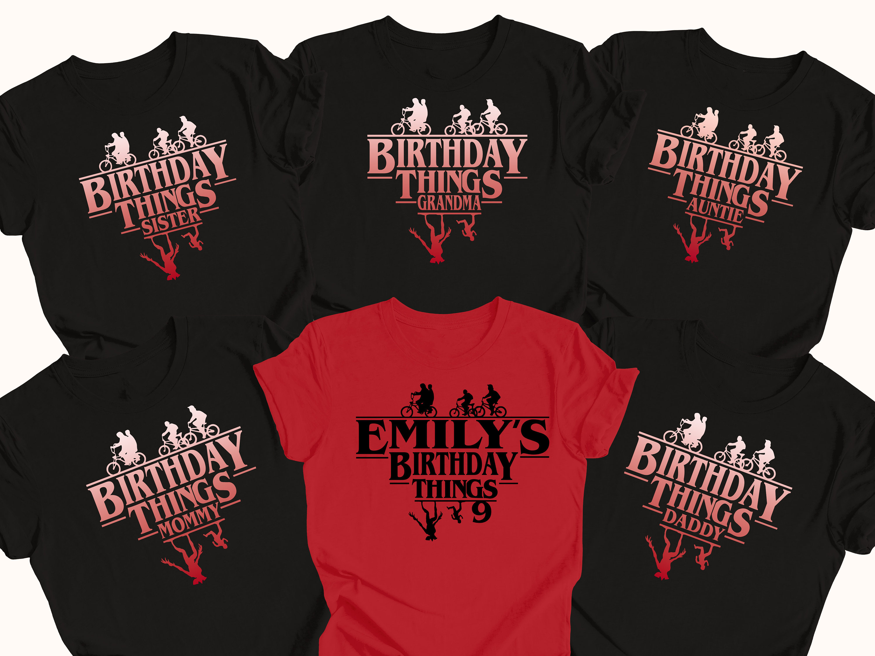 Birthday Things Family Shirt, Custom Birthday Shirt, Birthday Party T shirt, Personalized Shirts, Custom Things, Party Things, Graphic Tees