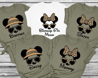 Custom Animal Kingdom Safari Shirt, Disney Trip Safari Shirt, Disney Family Vacation Shirt, Disneyworld Shirts Family, Matching Family Tees