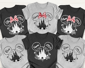 Aangepaste Disney reis 2026 shirts, Disney familie shirts, Disney vakantie 2026 shirt, Disneyland shirts, Disney paar shirts, Disneyworld shirt
