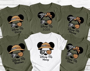 Camiseta personalizada de Disney Safari Trip, camisetas familiares de Animal Kingdom