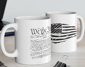 We The People コーヒーマグ、独立記念日ドリンクウェア、独立記念日 11 オンス カップ、フリーダムマグ、愛国的なキッチンウェア、新築祝い、1776 マグ。