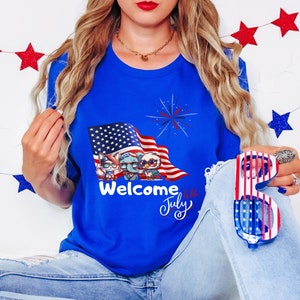 fourth Of July T-Shirt Independence Day Shirt USA Flag Tee Red White and Blue Shirt Patriotic Shirt Stars and Stripes July 4th Summer BBQ.