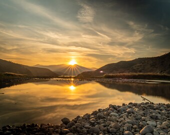 Instant Download, Sunset over Rocky Mountain Lake, Utah State Parks, Jordanelle