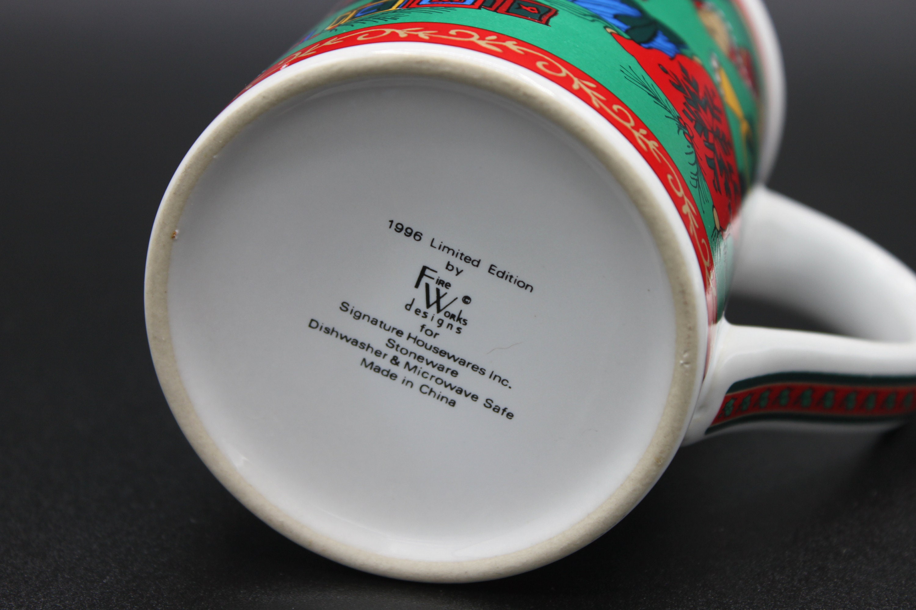 Christmas Coffee Cup Fine Works Designs for Signature Housewares Inc ...