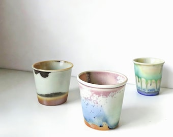 Artist Porcelain Espresso Cup , mini Tea cup, Only 1 piece mug, fruitful tiny cup, artwork for her