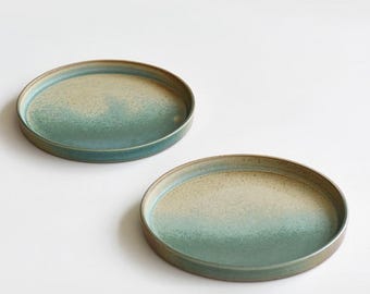 Kiln-Fired Ceramic Dinner Plate: Japanese Sushi Serving Dish