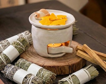 Aromatherapie-Diffusor, Duftwärmer, Brenner für ätherische Öle, Duftdiffusor, Wachsschmelzbrenner, Kerzenhalter, Bratenofen