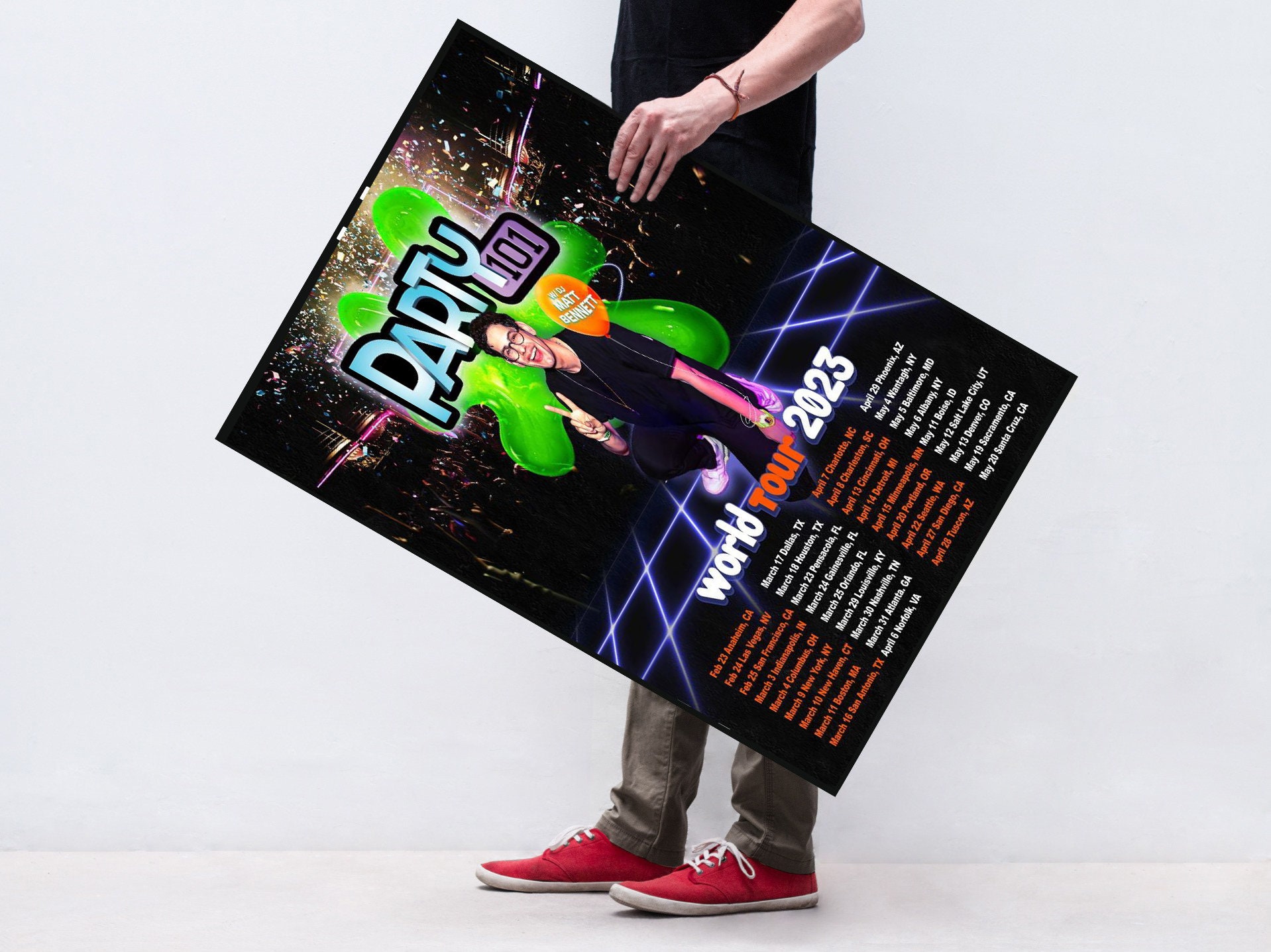 Party 101 World Tour 2023 Poster