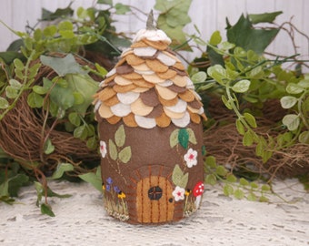 Embroidered Plush Fairy Cottage