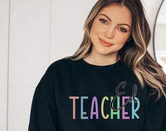 ESL Teacher Sweatshirt, esl Shirt, Cute Teacher Shirt, ESL Teacher Gift, Teacher Appreciation, Teacher Team Crewneck, group teacher shirt