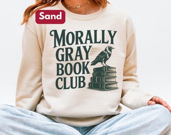 Sudadera de romance oscuro del Club del Libro Moralmente Gris, regalo para el lector, sudadera de lectura