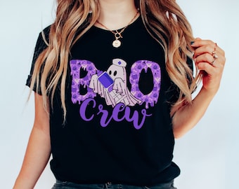 Boo Crew, Funny Nurse Shirt, Halloween Nurse, Spooky Nurse Shirt, Halloween Nursing Shirt, Cute Halloween Shirt, Spooky Nurse tshirt