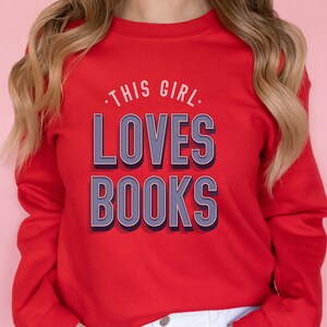 Reading Sweatshirt, Book Lover Sweatshirt, Library Sweatshirt, Book Reader Sweatshirt, Reading Shirt, Book Lover Gift, Retro Crewneck