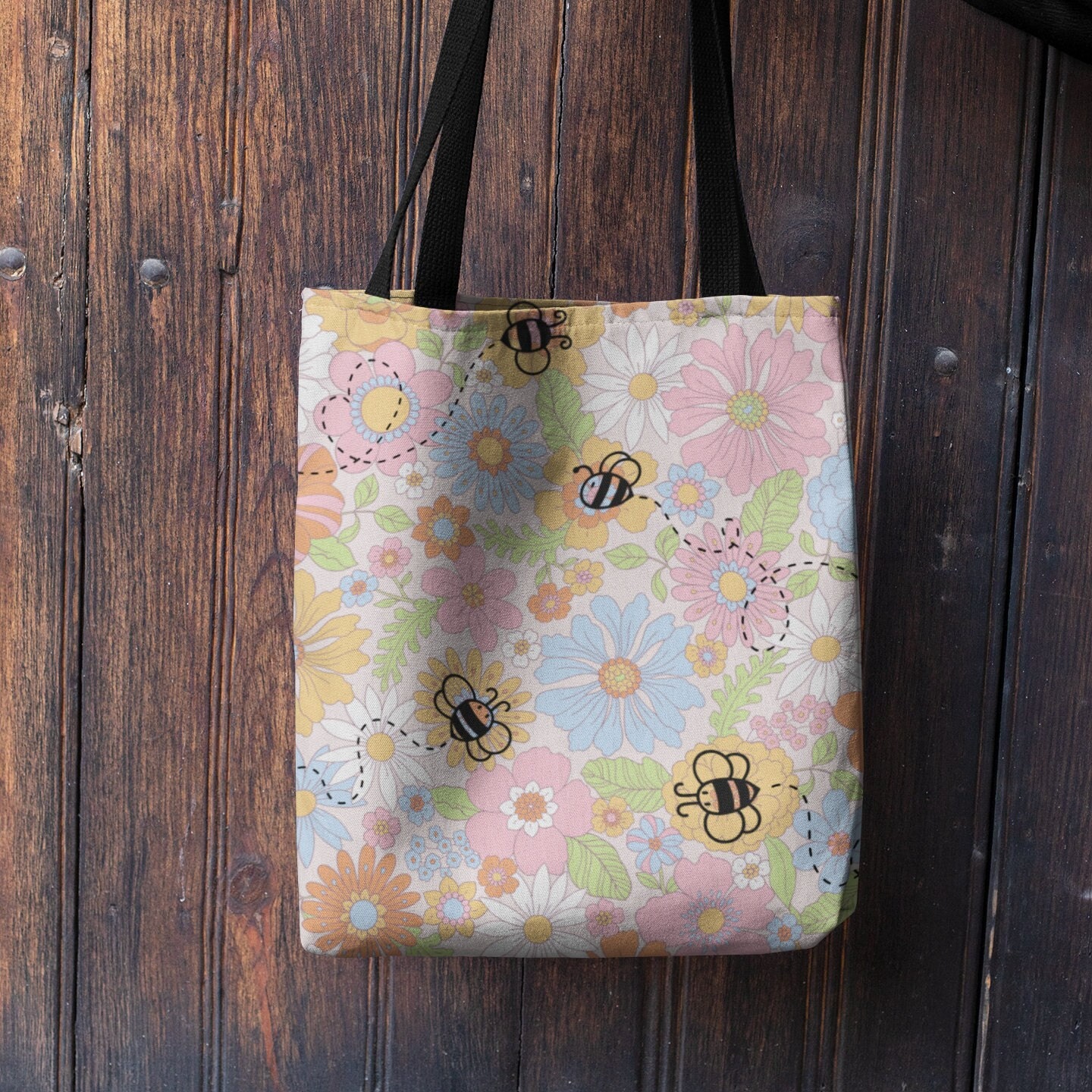 Winter Floral Tote