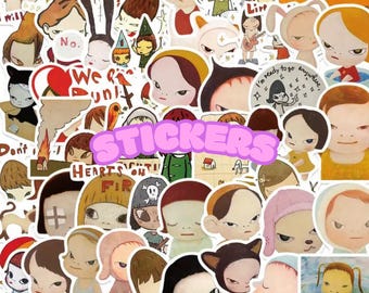 Japanese Artist Stickers Pack, Contemporary Art Decals