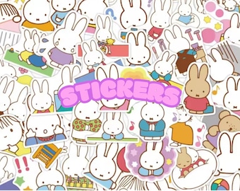 Miffy Rabbit Mystery Sticker Grab Bag, Kawaii Journaling Supplies
