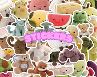 Kawaii Jelly Fans Jelly Cat Stickers for Phones, Laptops, Tablets, Birthday, Journal, Kobo, Scrapbook, kids gift, freebies