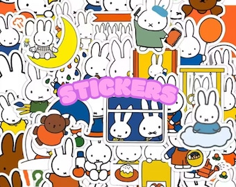 Miffy Rabbit Mystery Sticker Grab Bag, Waterproof Journal Stickers
