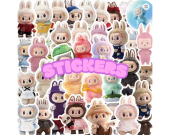 Art Toy Monster Stickers, Kawaii Creature Decals, Scrapbook Kit